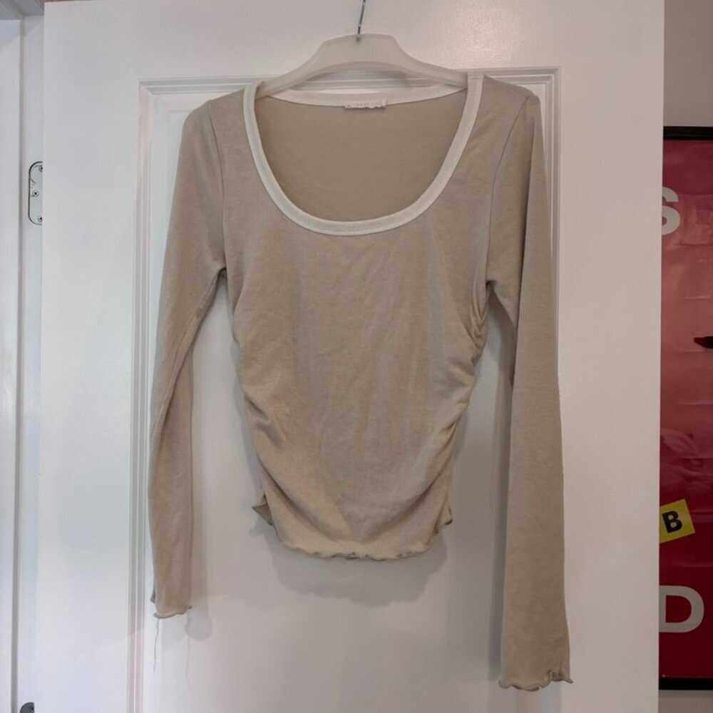 Lush Side Cinched Long Sleeve Top - Picture 2 of 8